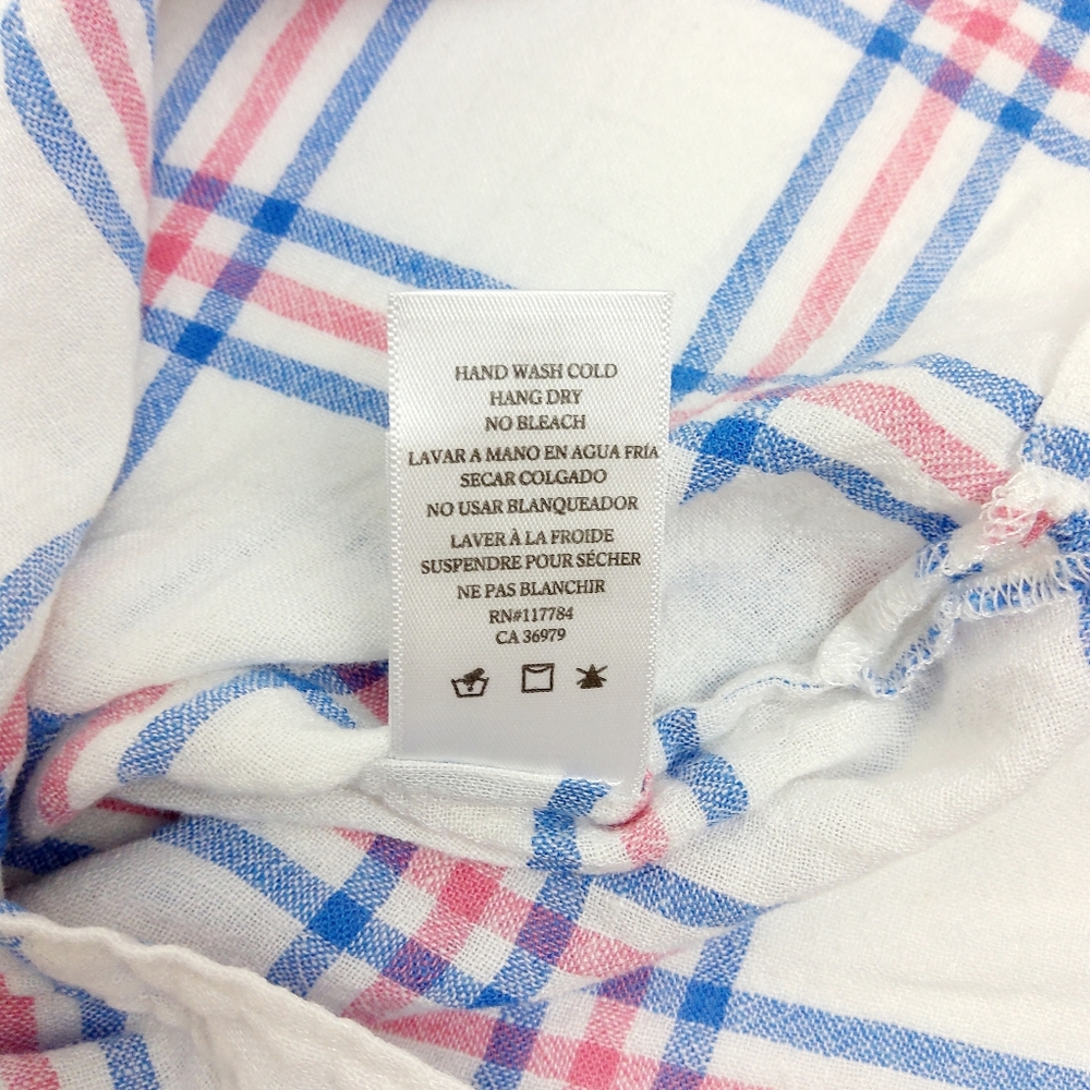 Rails Whitney Raspberry Azure Top Size Large - image 6